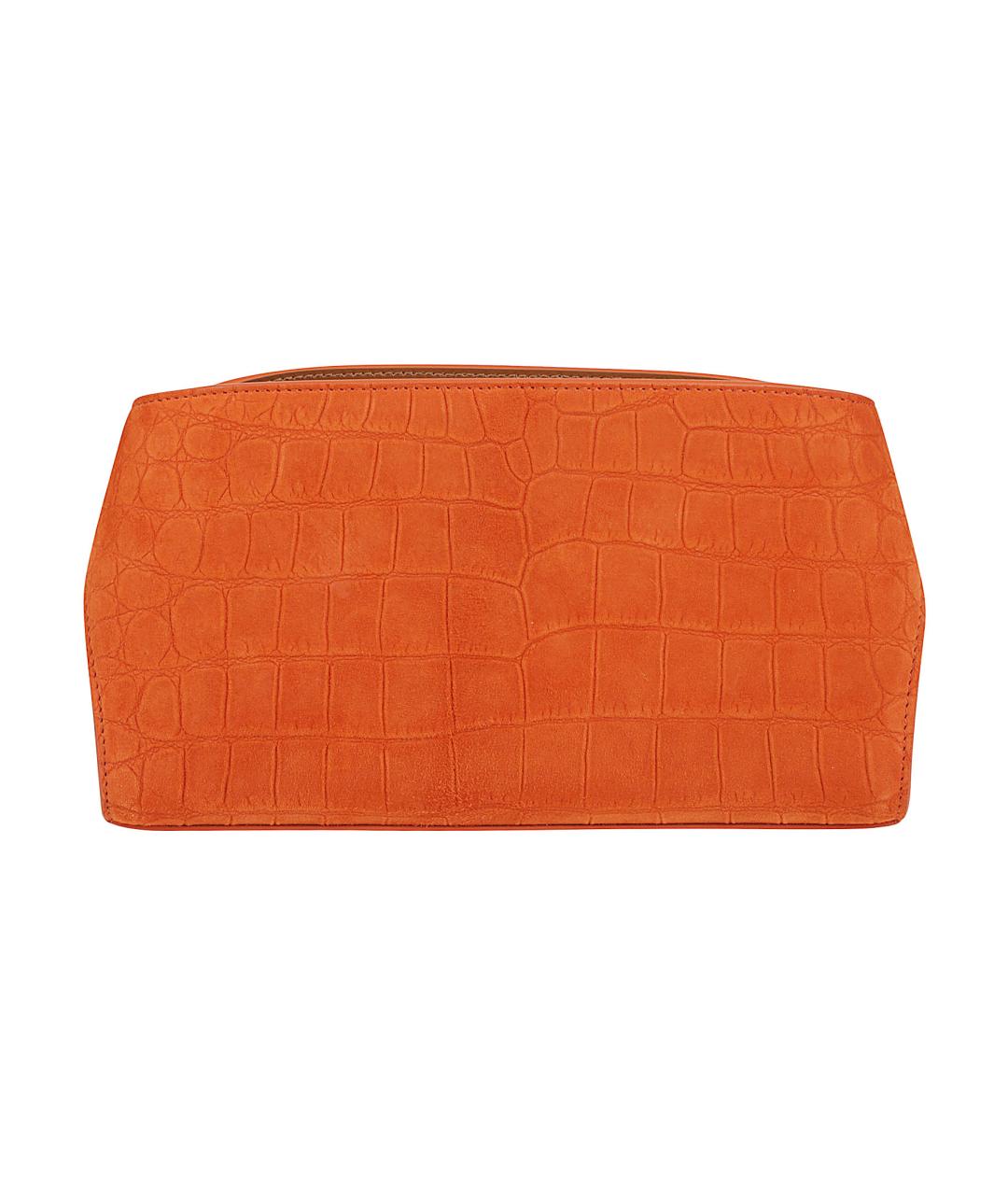 FERRAGAMO Оранжевая замшевая сумка через плечо, фото 2