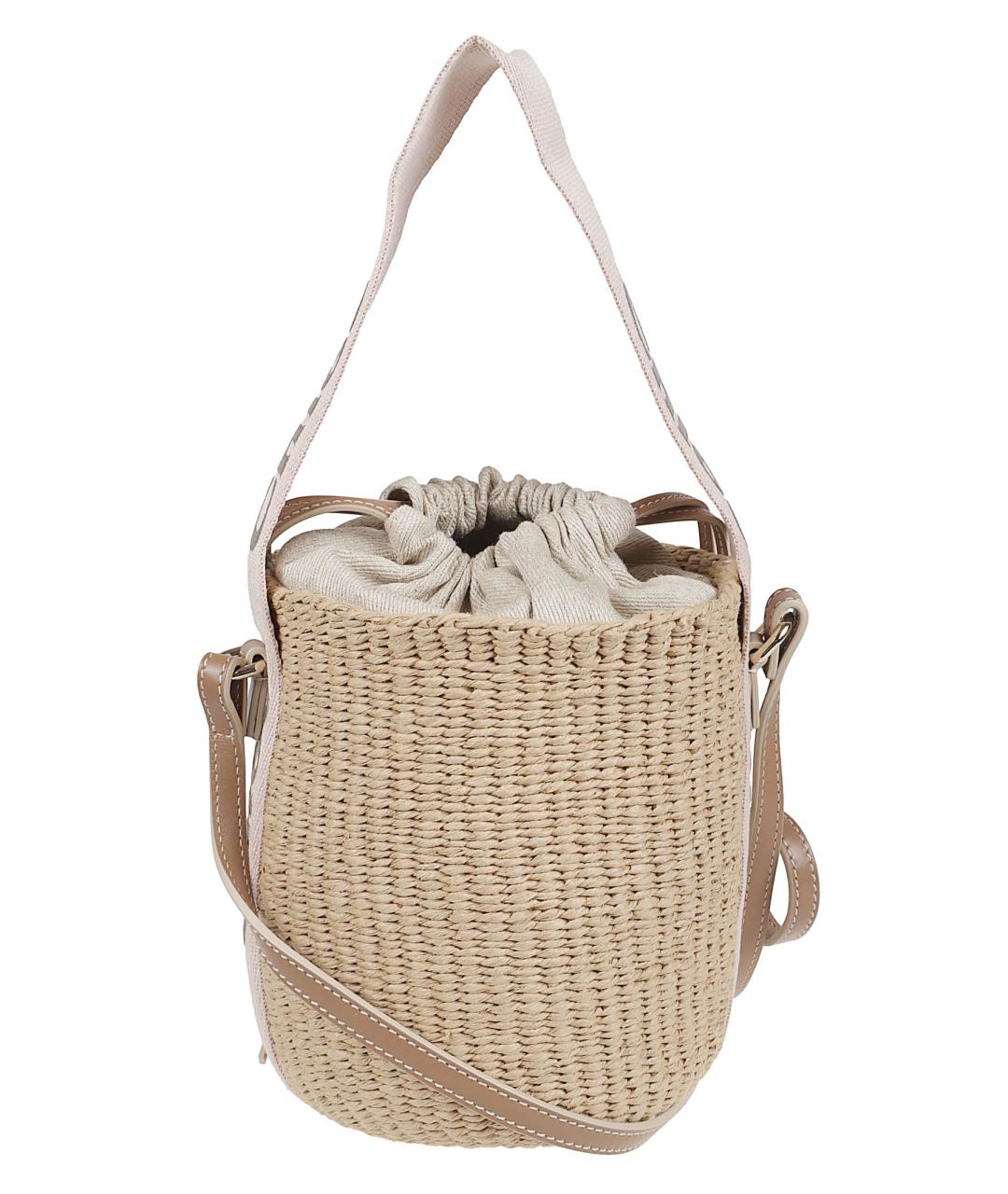 CHLOE Бежевая пелетеная сумка тоут, фото 2