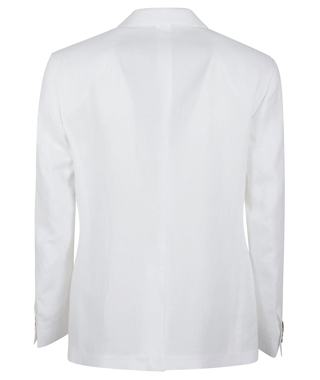 DOLCE&GABBANA Белый льняной пиджак, фото 3