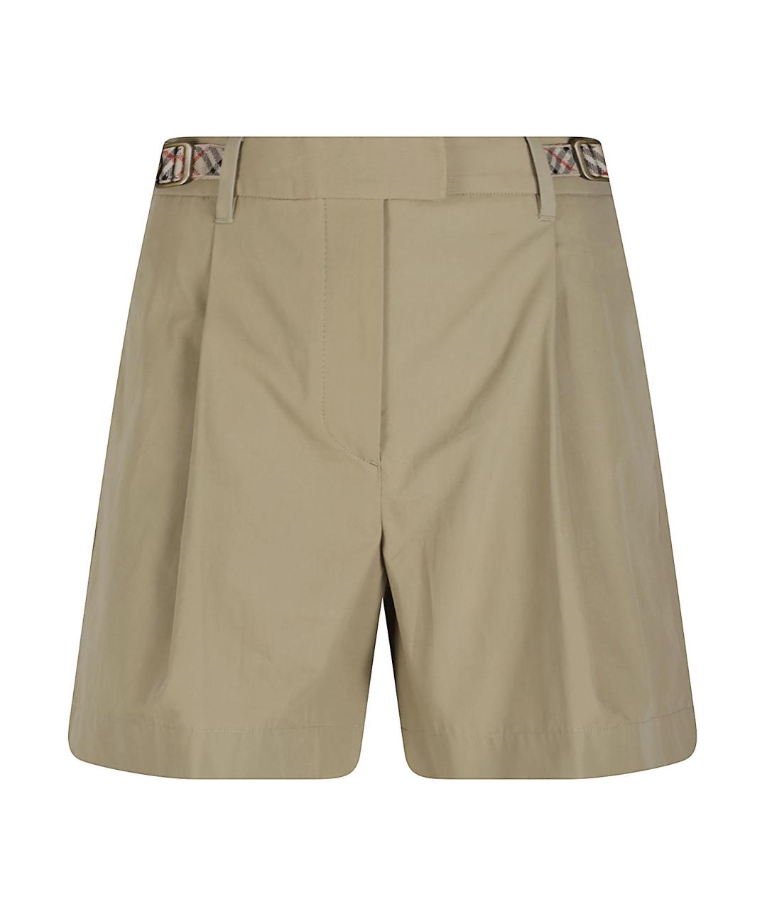 BURBERRY Хаки хлопковые шорты, фото 1