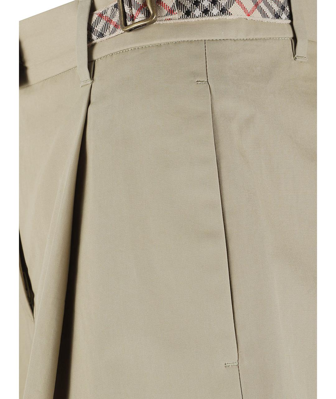 BURBERRY Хаки хлопковые шорты, фото 2