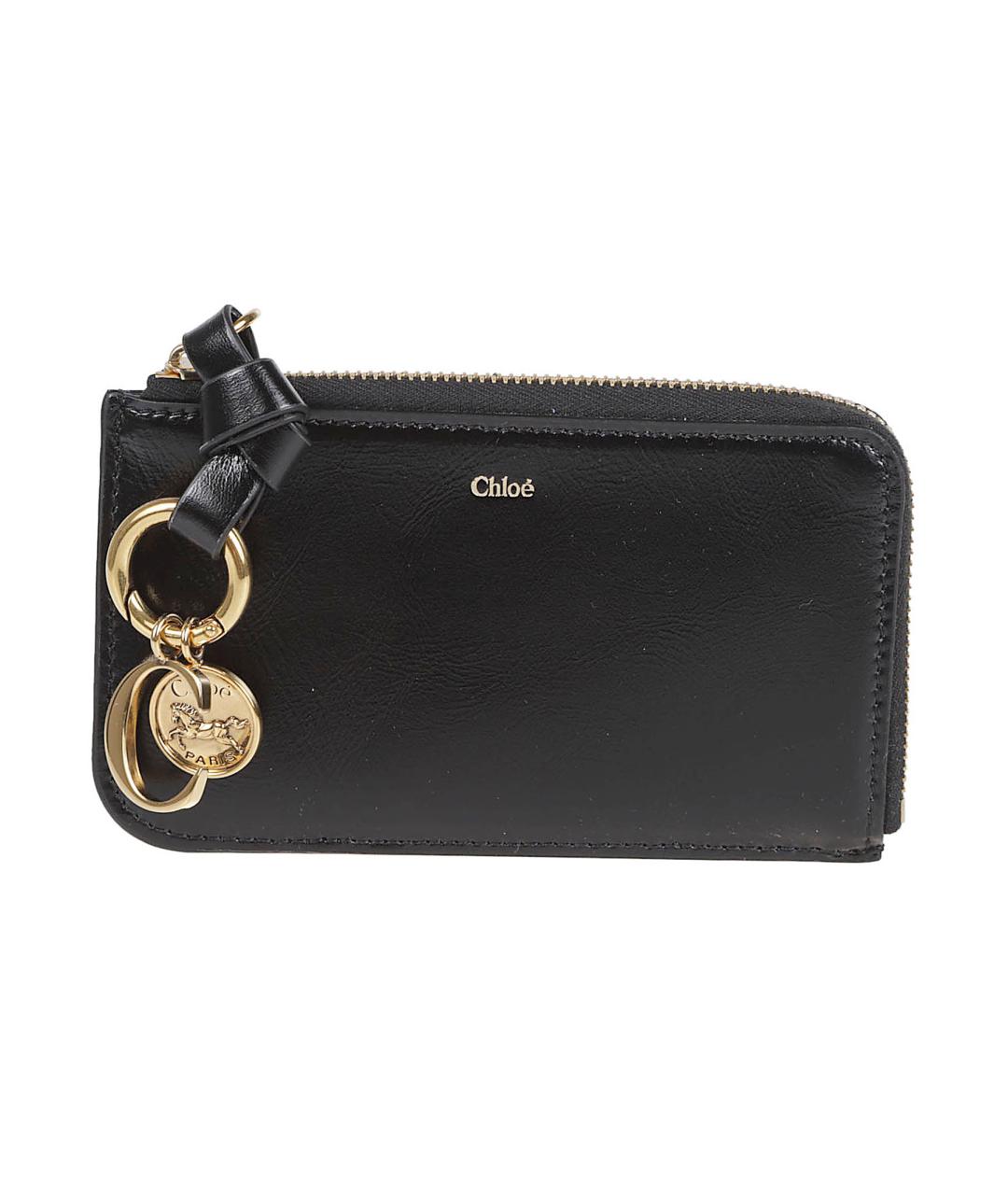 CHLOE Черный кожаный кошелек, фото 1