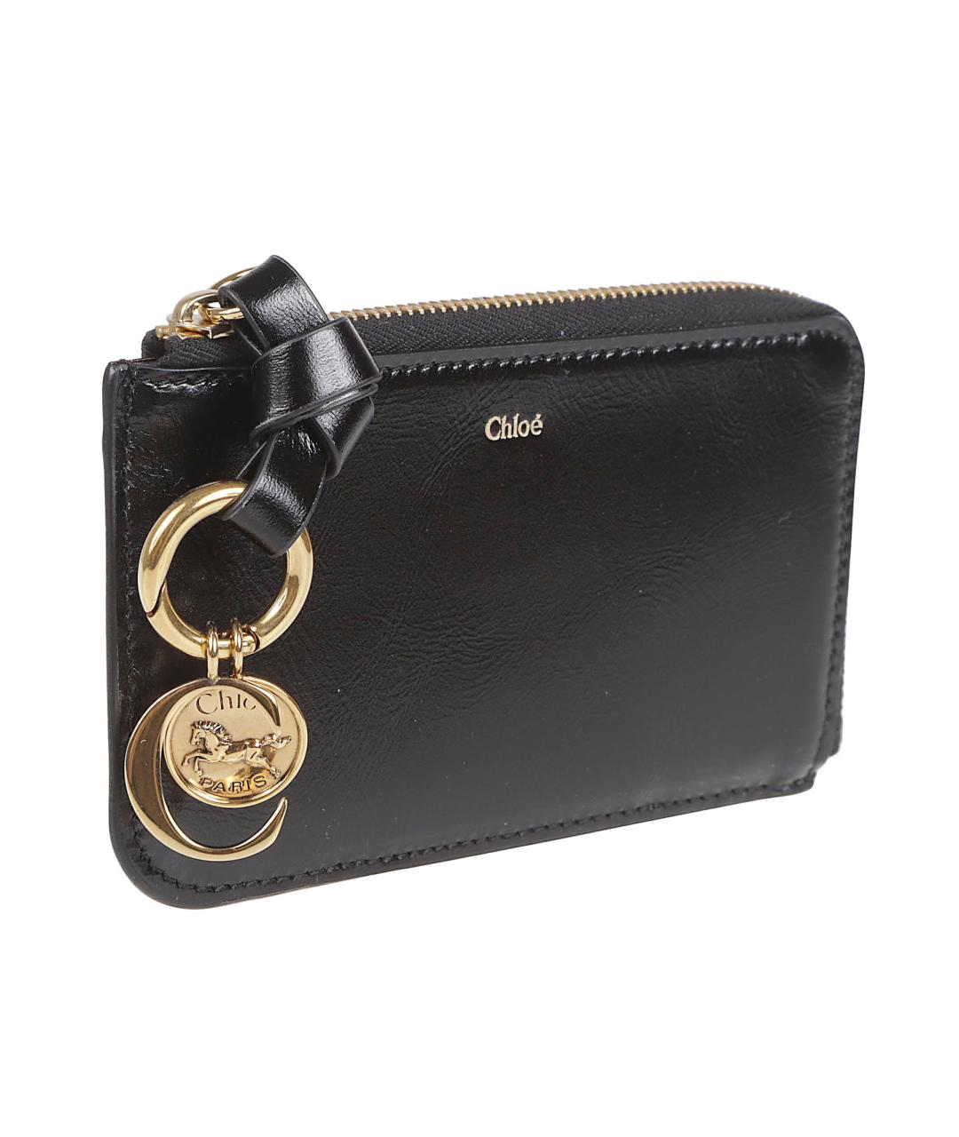 CHLOE Черный кожаный кошелек, фото 3