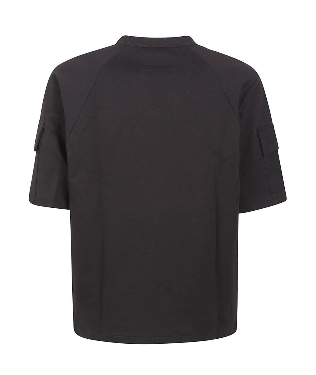 CP COMPANY Черная хлопковая футболка, фото 3