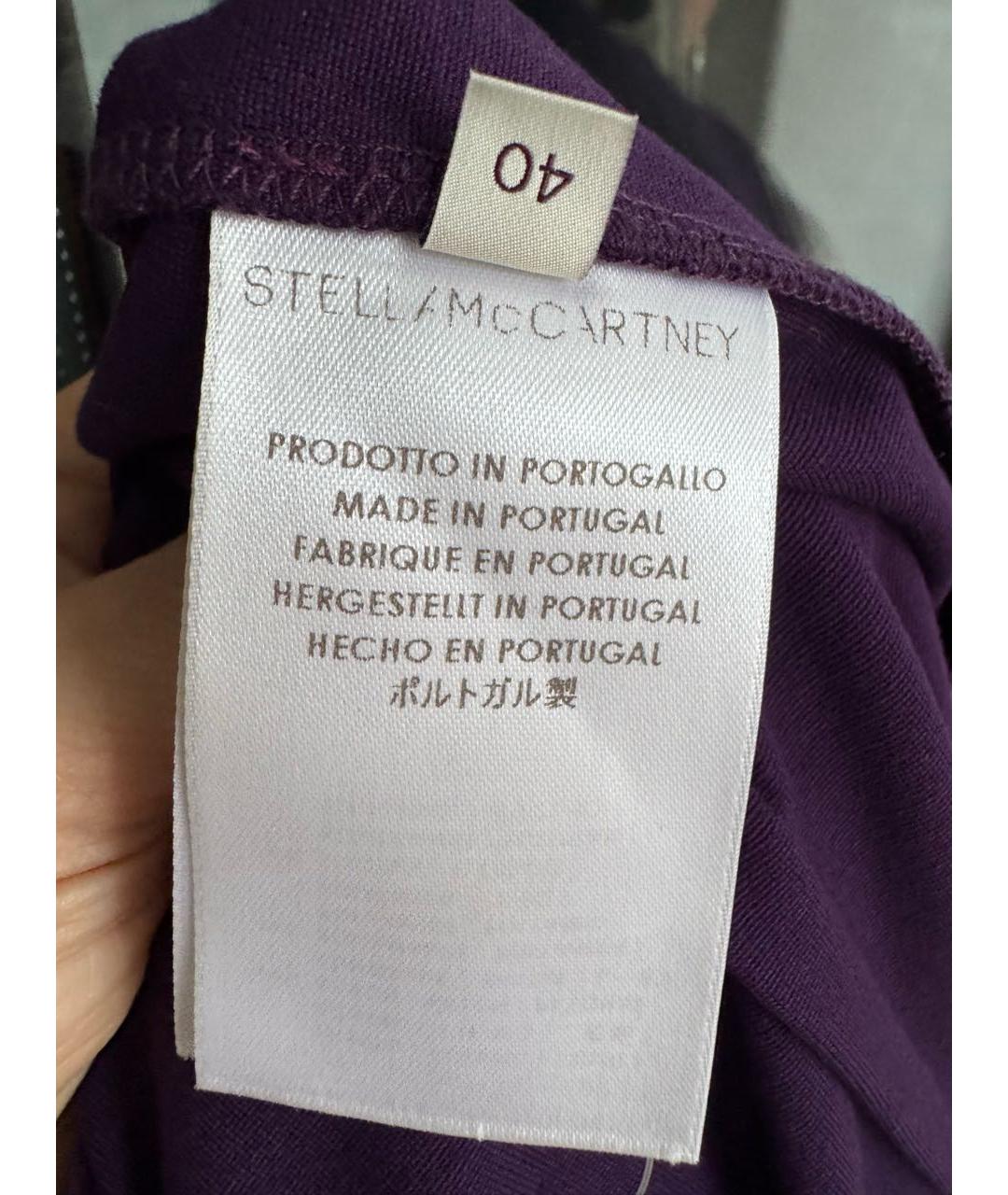 STELLA MCCARTNEY Фиолетовое вискозное повседневное платье, фото 4