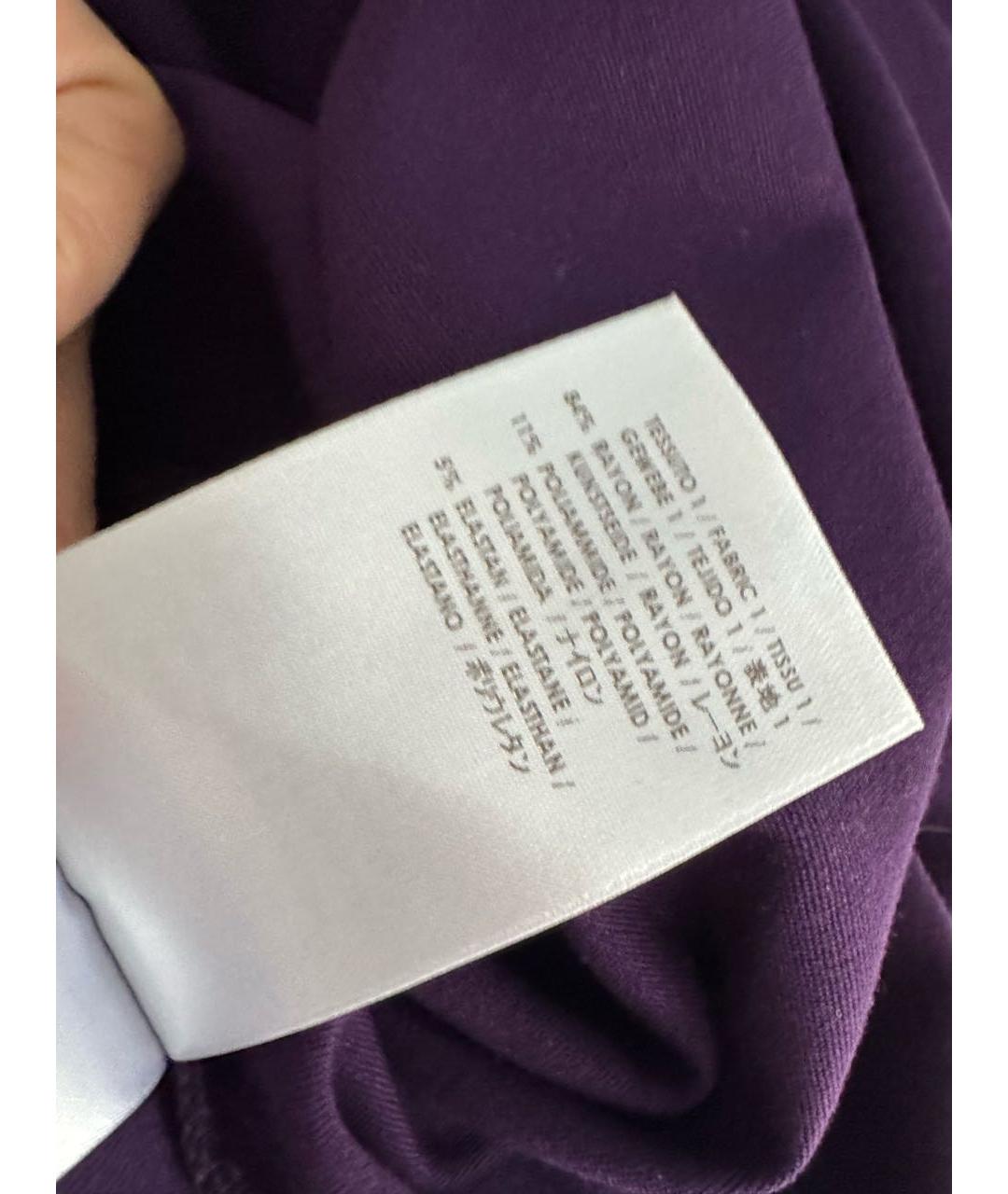 STELLA MCCARTNEY Фиолетовое вискозное повседневное платье, фото 5