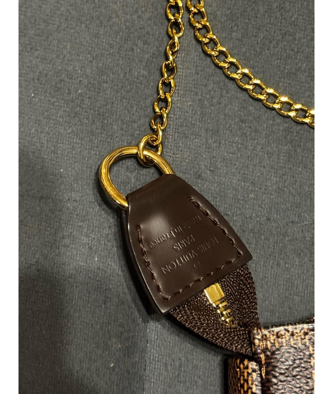 LOUIS VUITTON Коричневая сумка с короткими ручками, фото 5