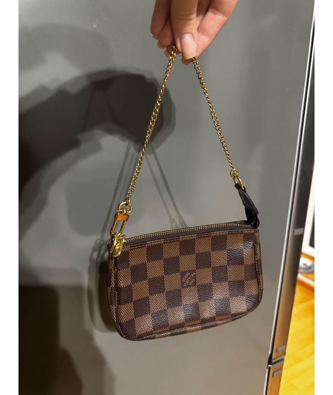 LOUIS VUITTON Коричневая сумка с короткими ручками, фото 2