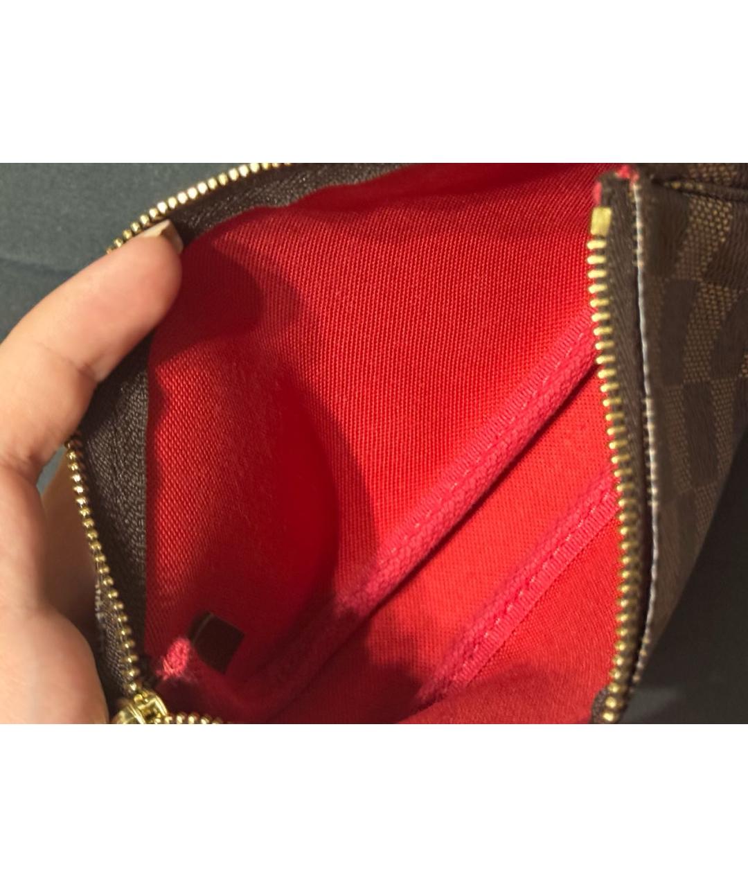 LOUIS VUITTON Коричневая сумка с короткими ручками, фото 4