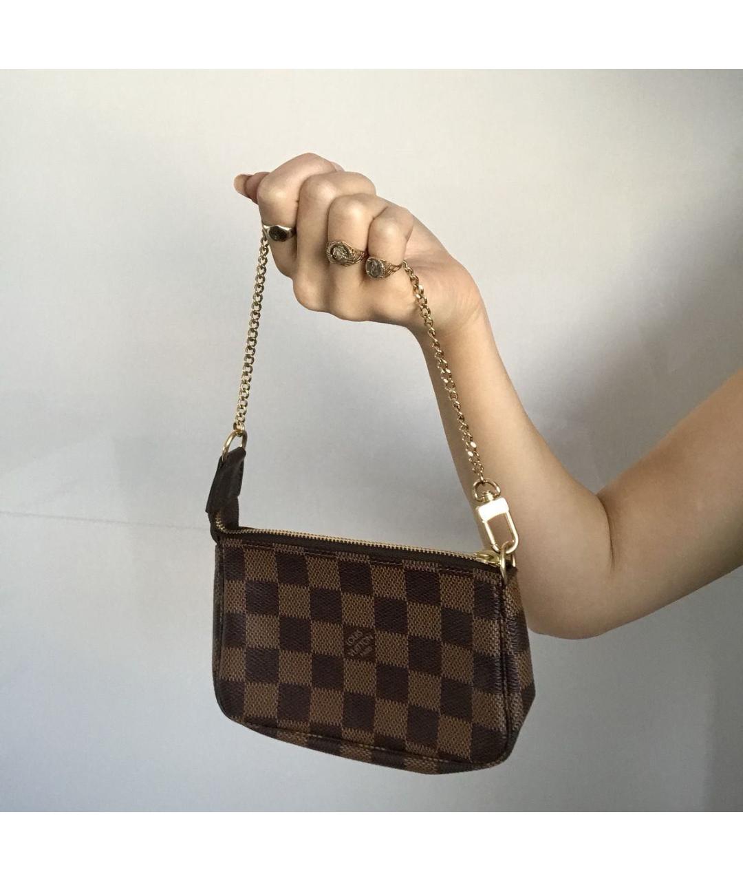 LOUIS VUITTON Коричневая сумка с короткими ручками, фото 7