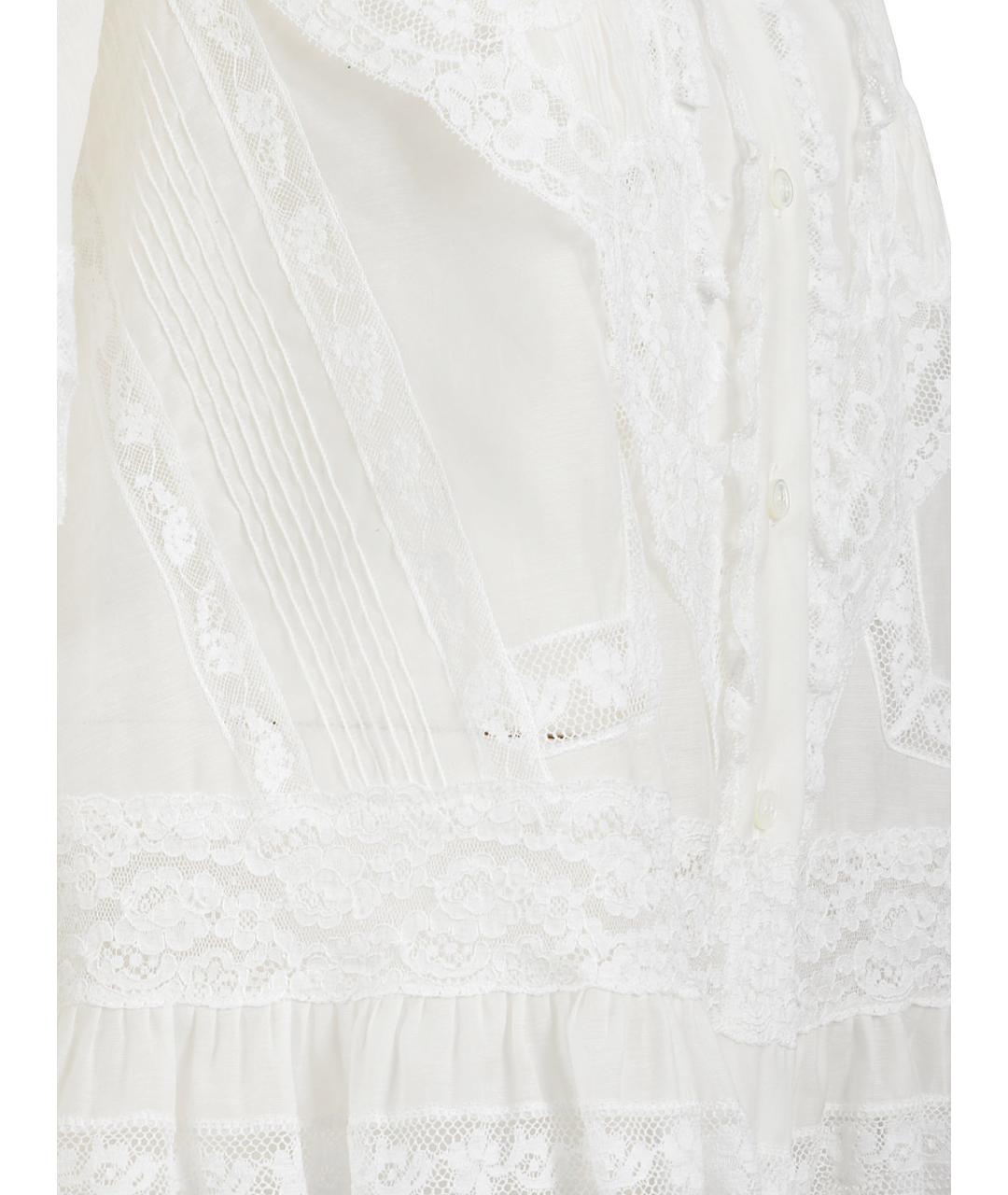 ERMANNO SCERVINO Белая хлопковая рубашка, фото 2