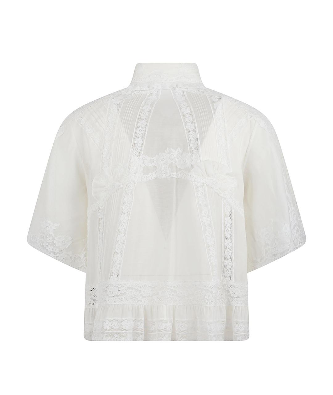 ERMANNO SCERVINO Белая хлопковая рубашка, фото 3