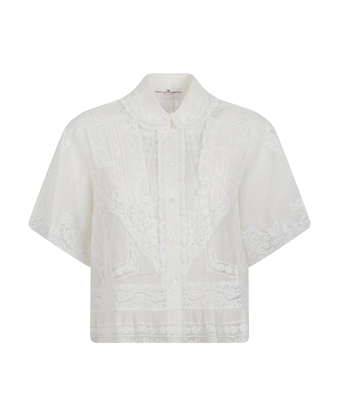 ERMANNO SCERVINO Белая хлопковая рубашка, фото 1
