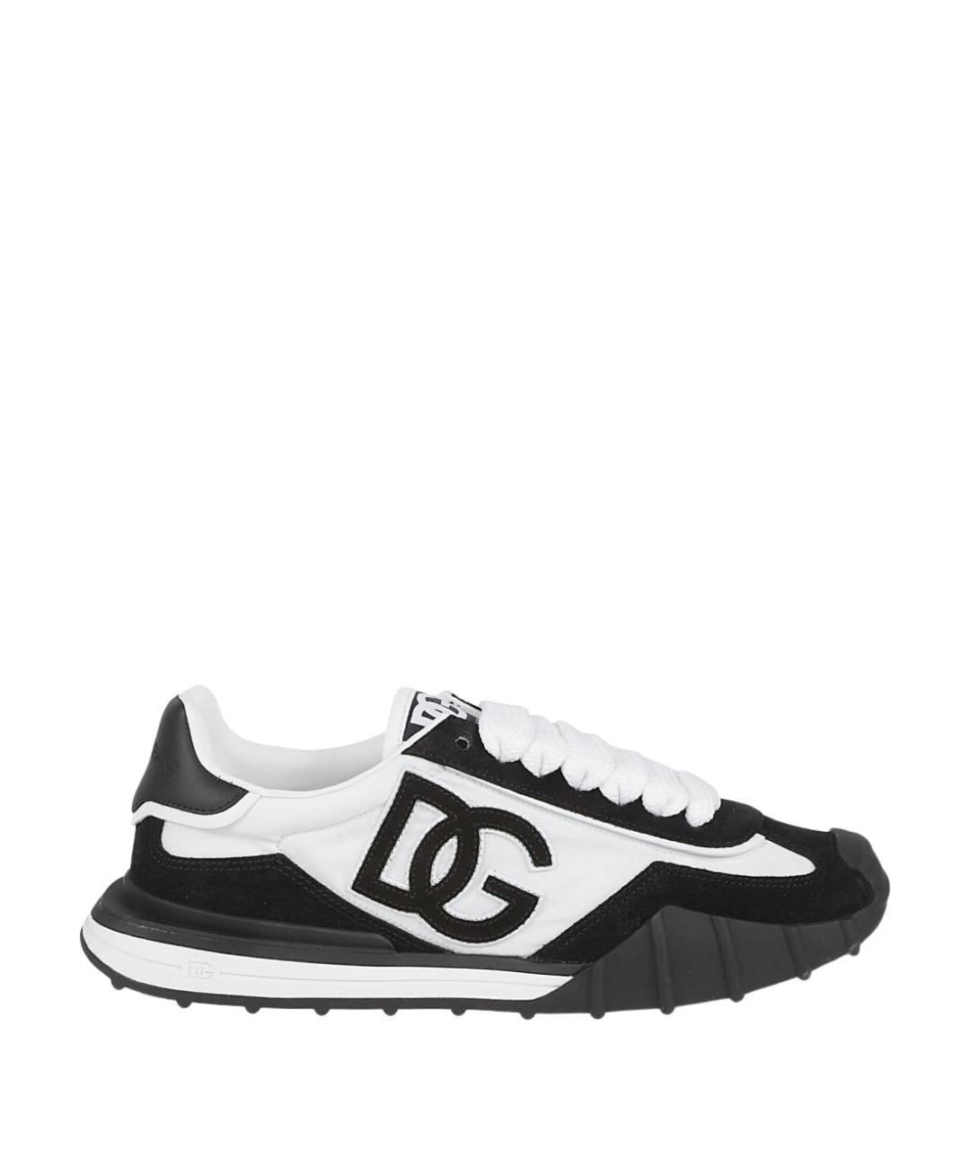 DOLCE&GABBANA Мульти текстильные низкие кроссовки / кеды, фото 1