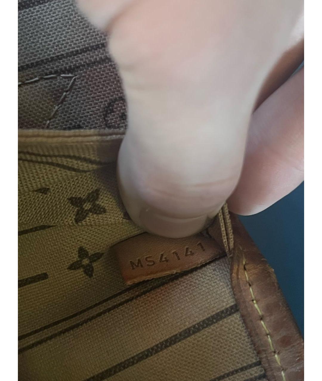 LOUIS VUITTON Коричневая сумка тоут, фото 7