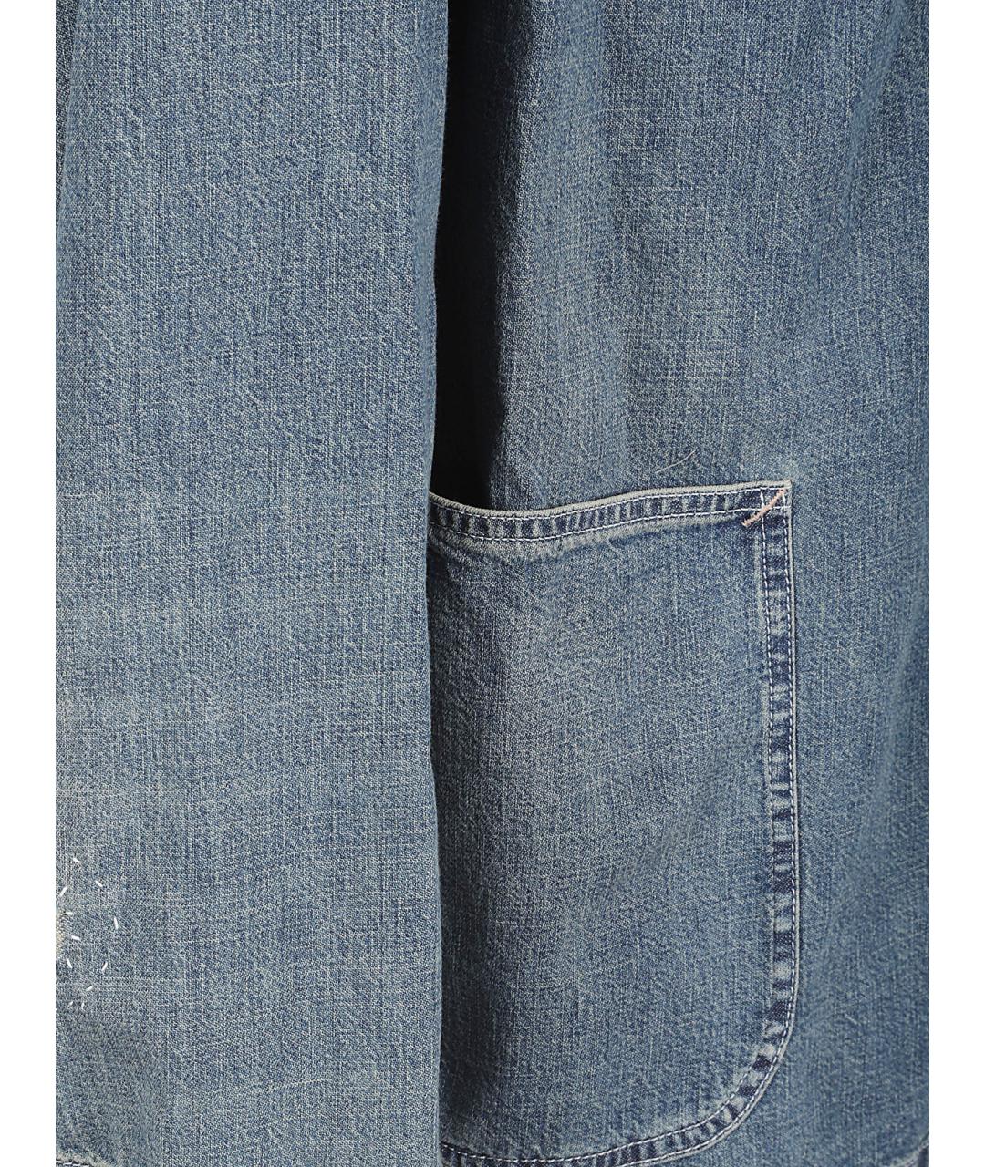 MAISON MARGIELA Синяя хлопковая куртка, фото 2