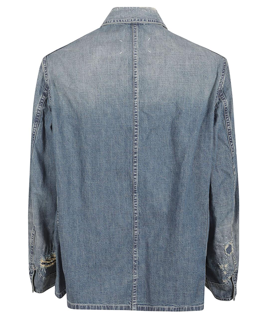 MAISON MARGIELA Синяя хлопковая куртка, фото 3