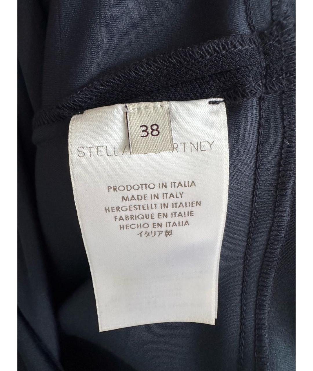 STELLA MCCARTNEY Темно-синее полиэстеровое повседневное платье, фото 4