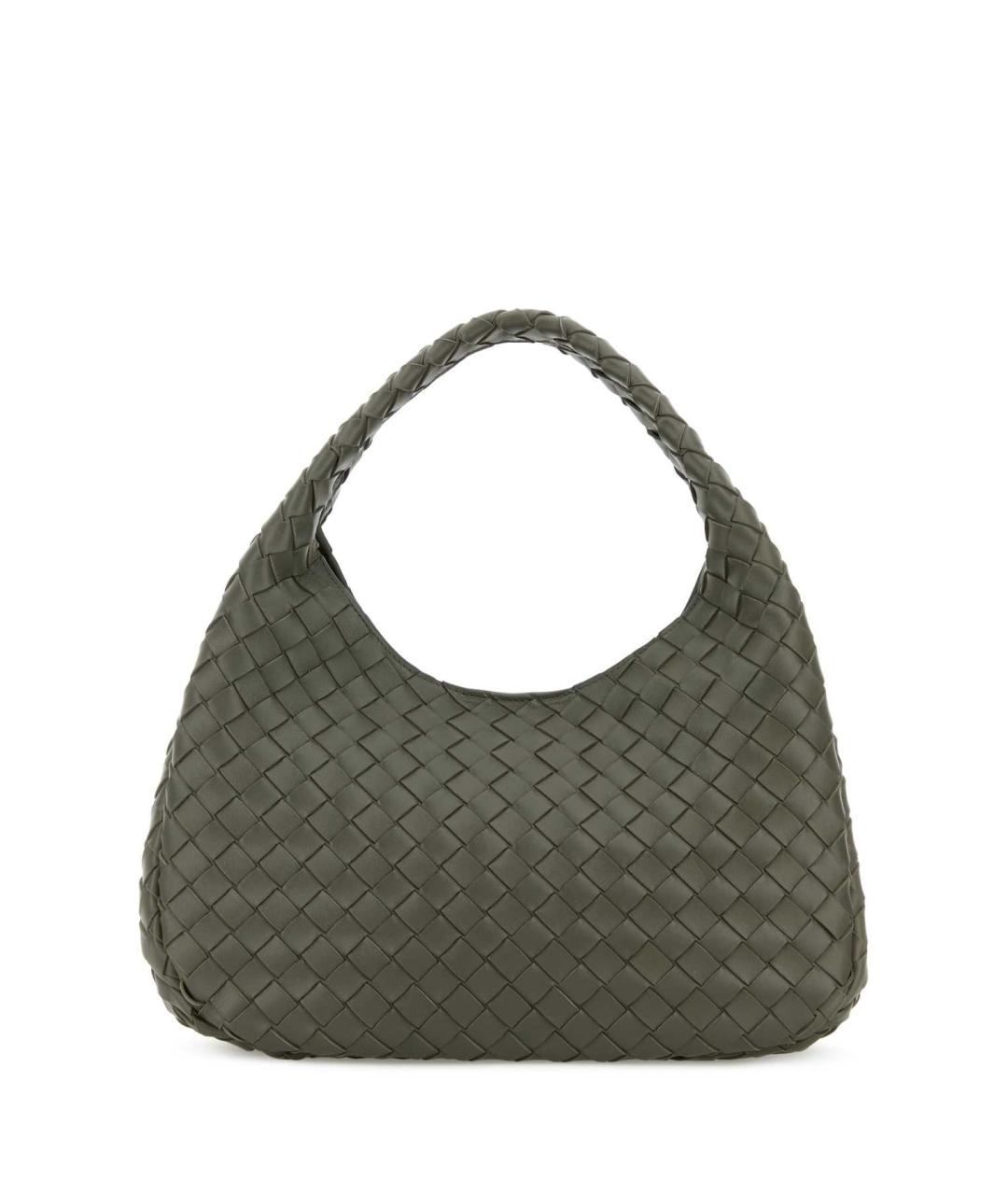 BOTTEGA VENETA Зеленая кожаная сумка тоут, фото 1