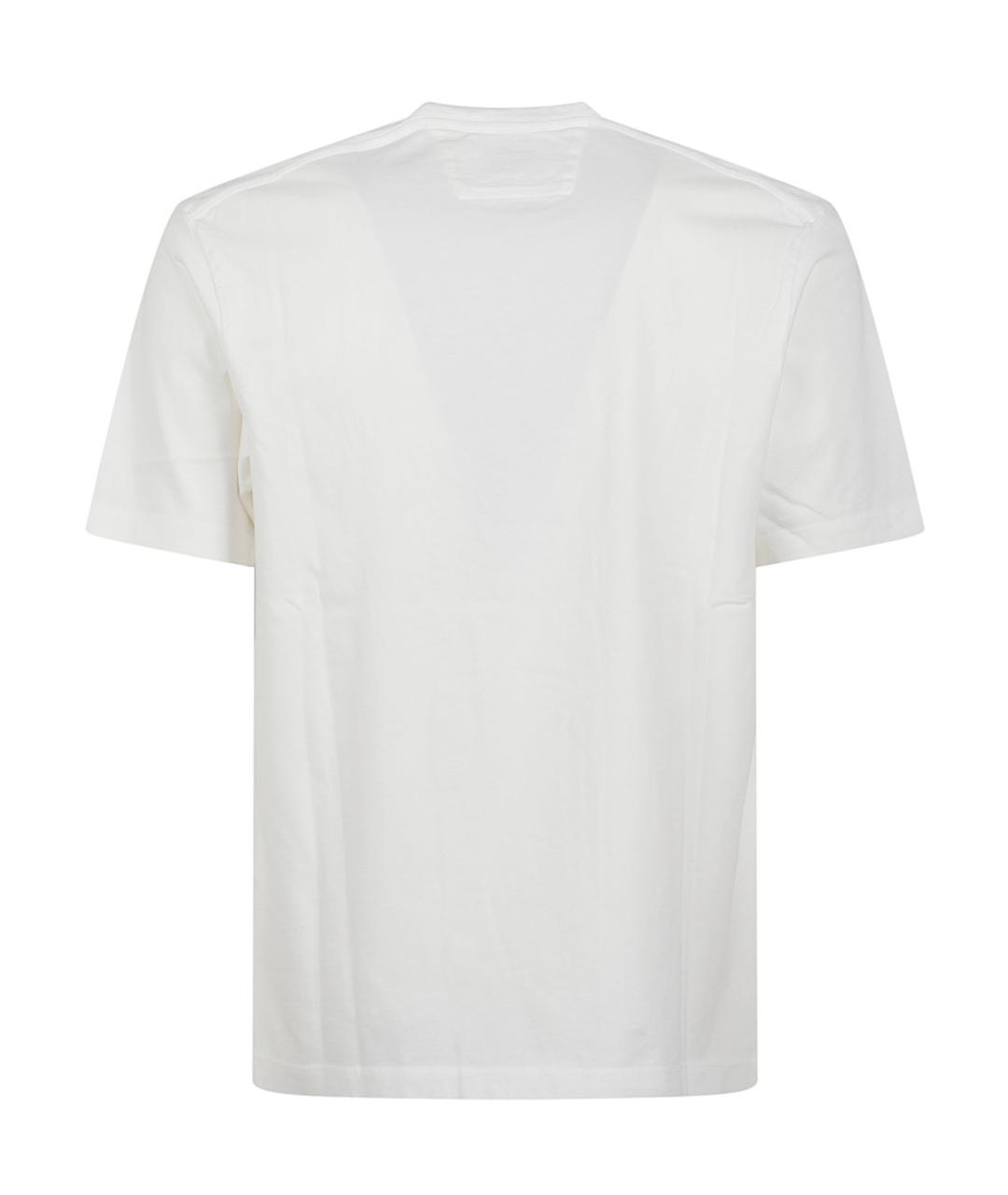 CP COMPANY Белая хлопковая футболка, фото 2
