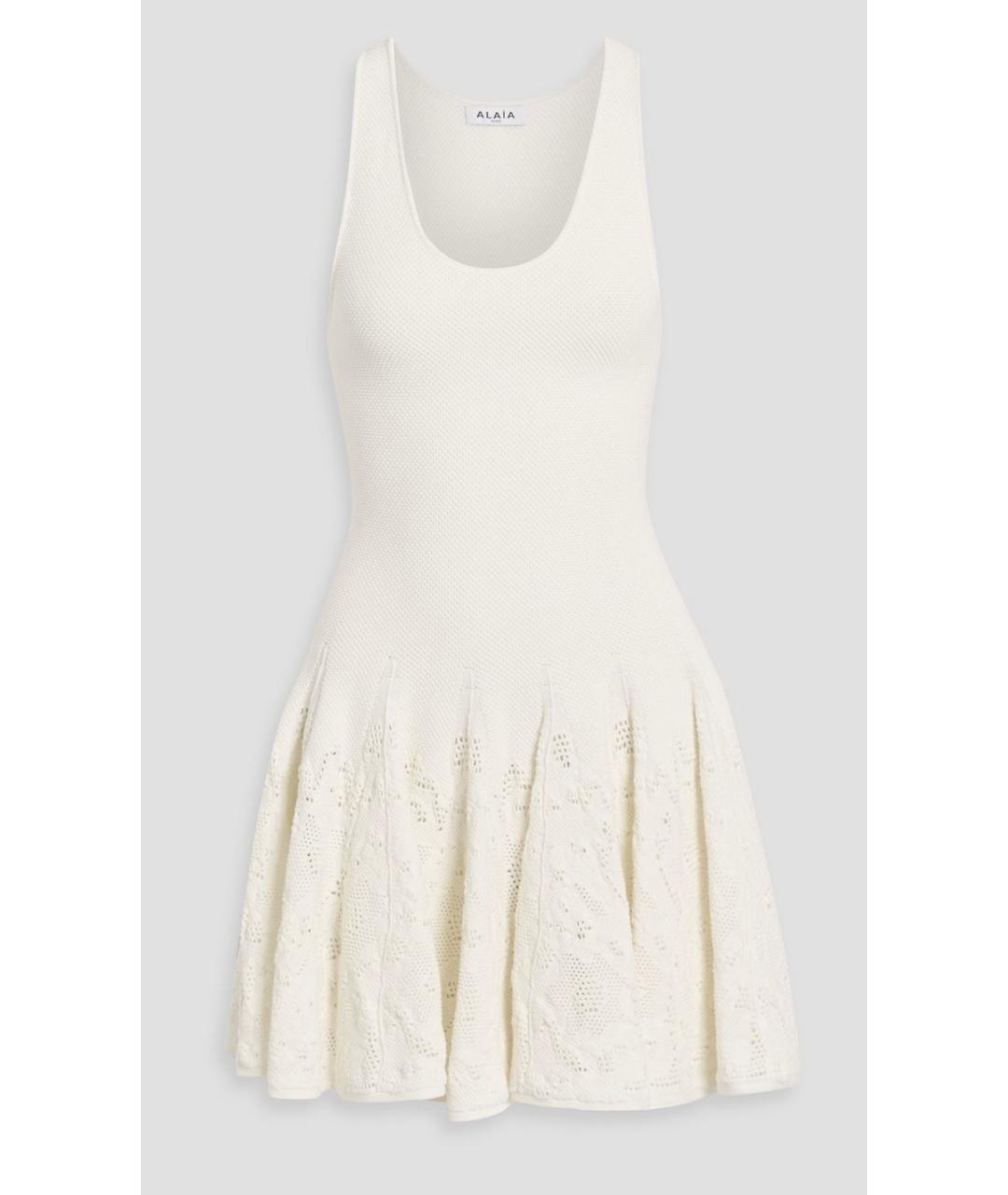 ALAIA Белое хлопковое платье, фото 5