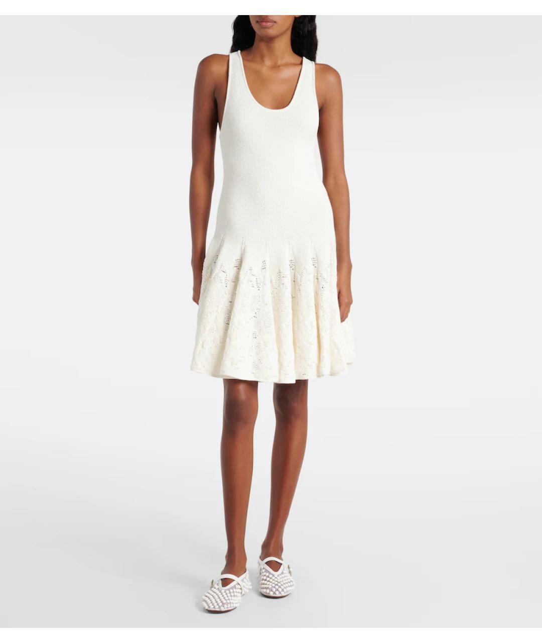 ALAIA Белое хлопковое платье, фото 2