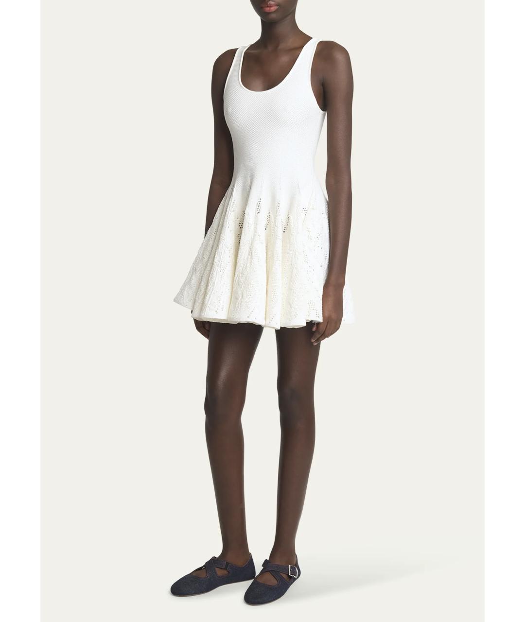 ALAIA Белое хлопковое платье, фото 4