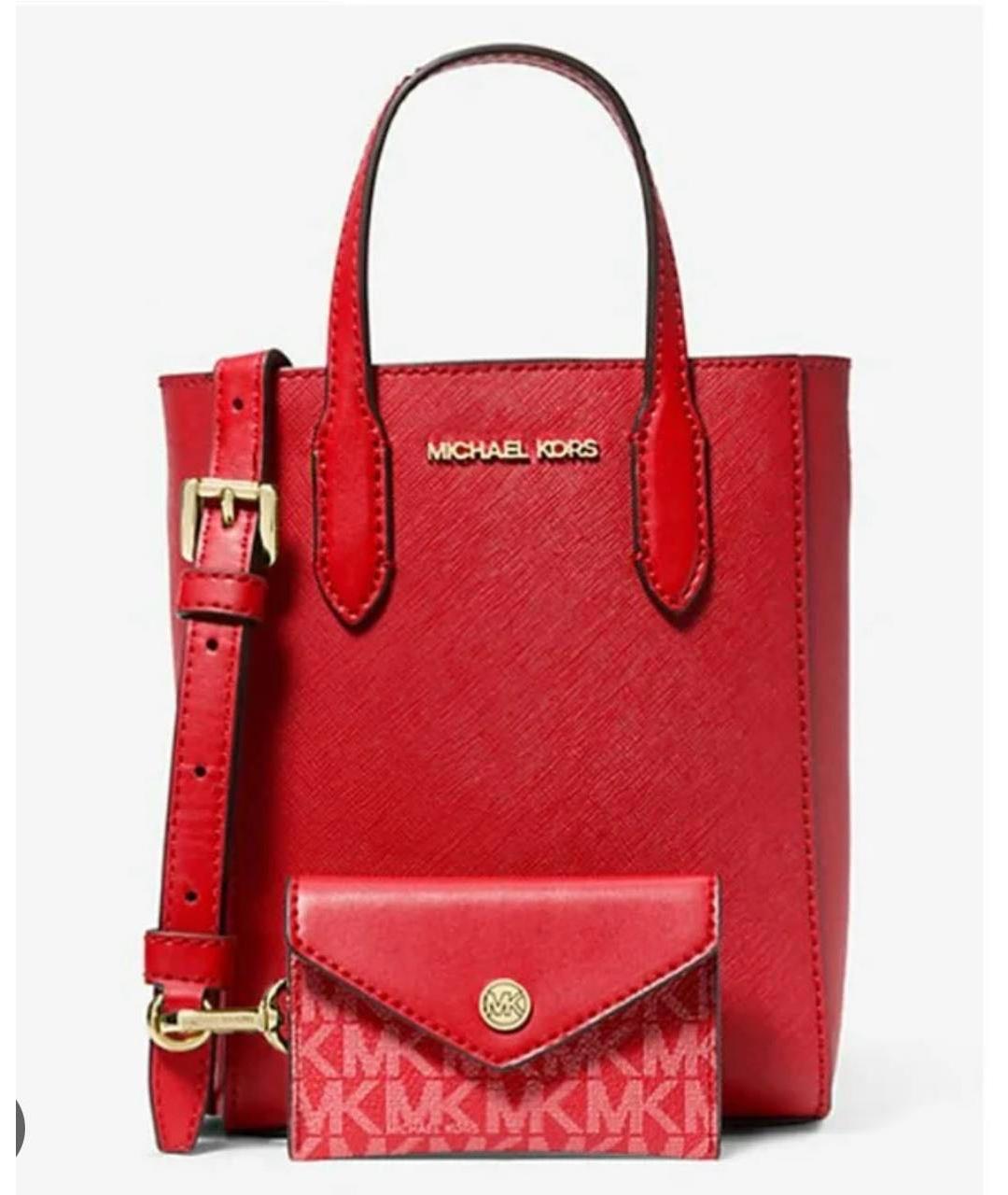 MICHAEL KORS Красная сумка тоут, фото 6