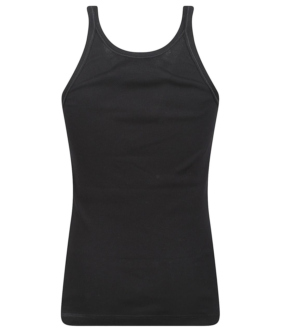 DOLCE&GABBANA Черная хлопковая майка, фото 3