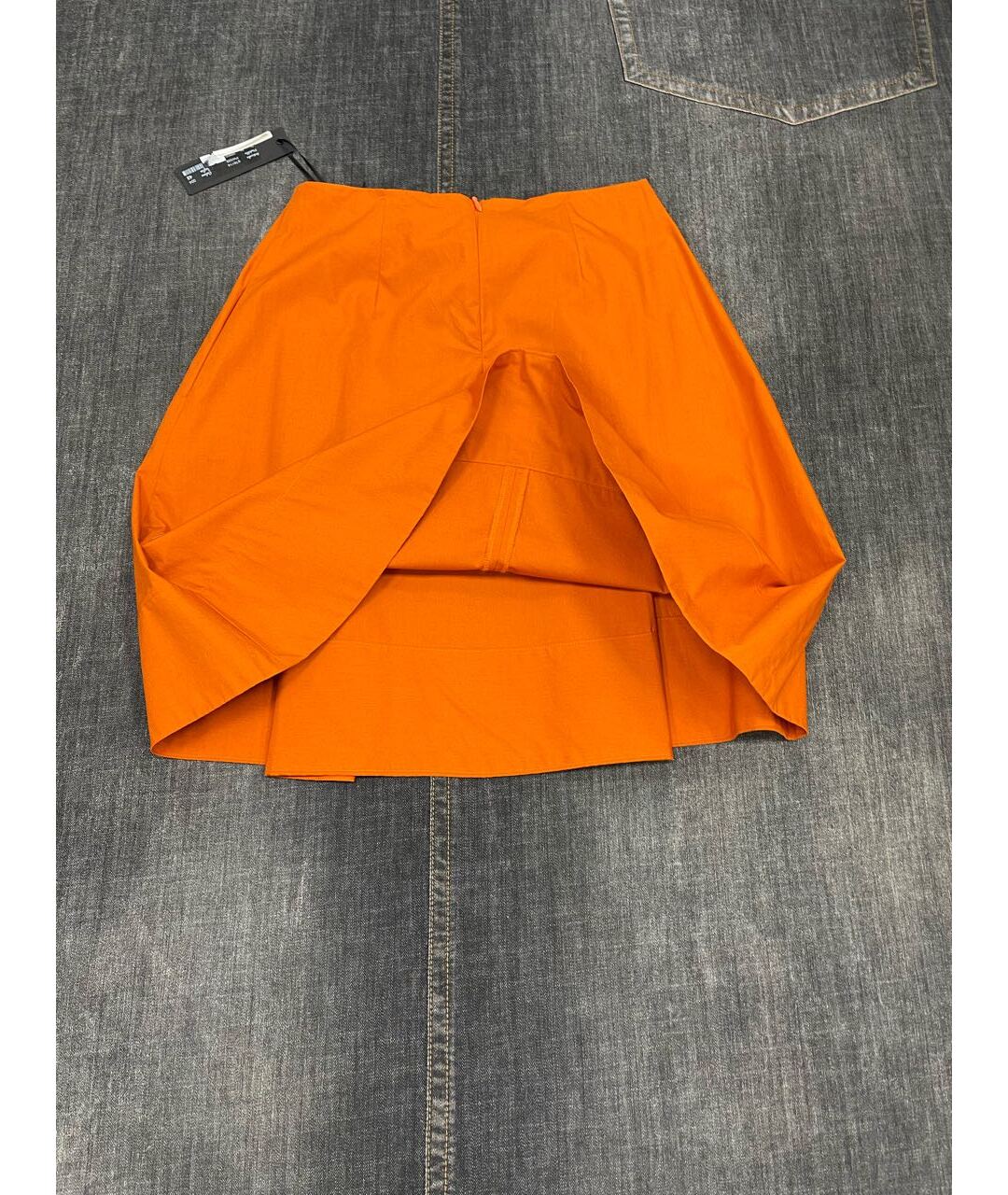 BRIAN DALES Оранжевая хлопковая юбка миди, фото 4