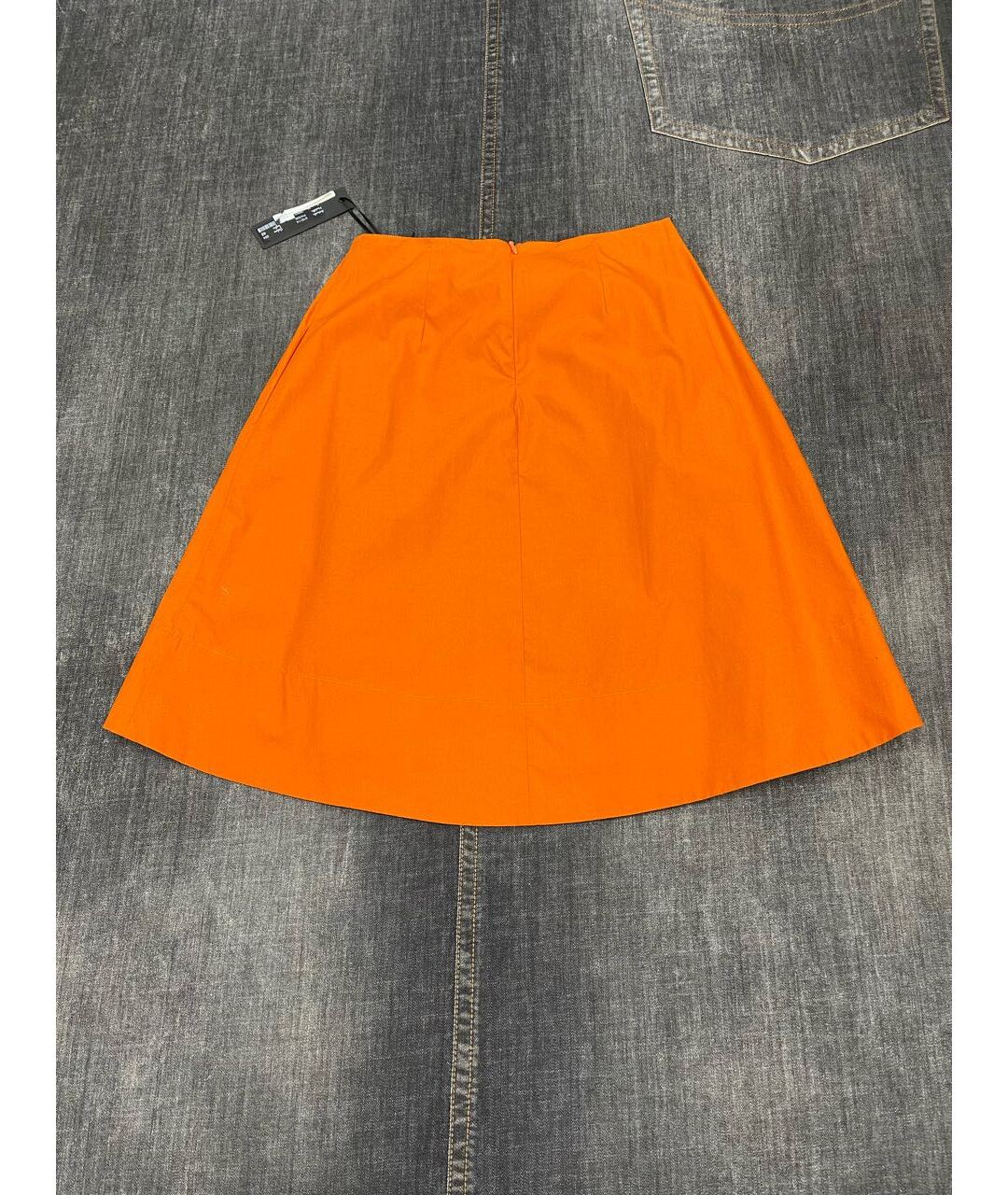 BRIAN DALES Оранжевая хлопковая юбка миди, фото 2