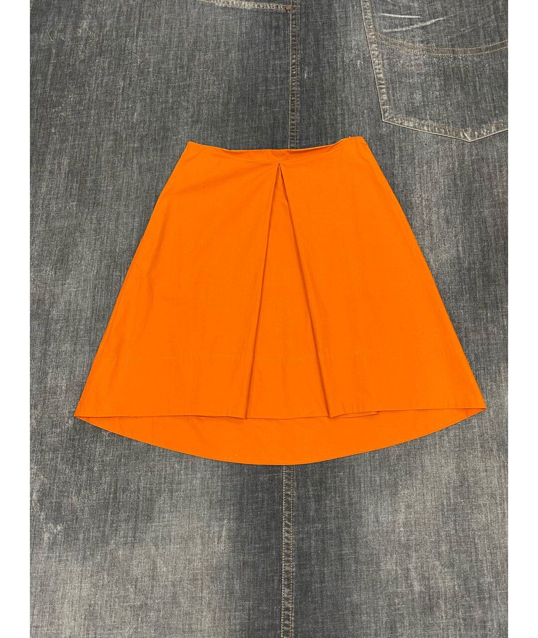 BRIAN DALES Оранжевая хлопковая юбка миди, фото 6