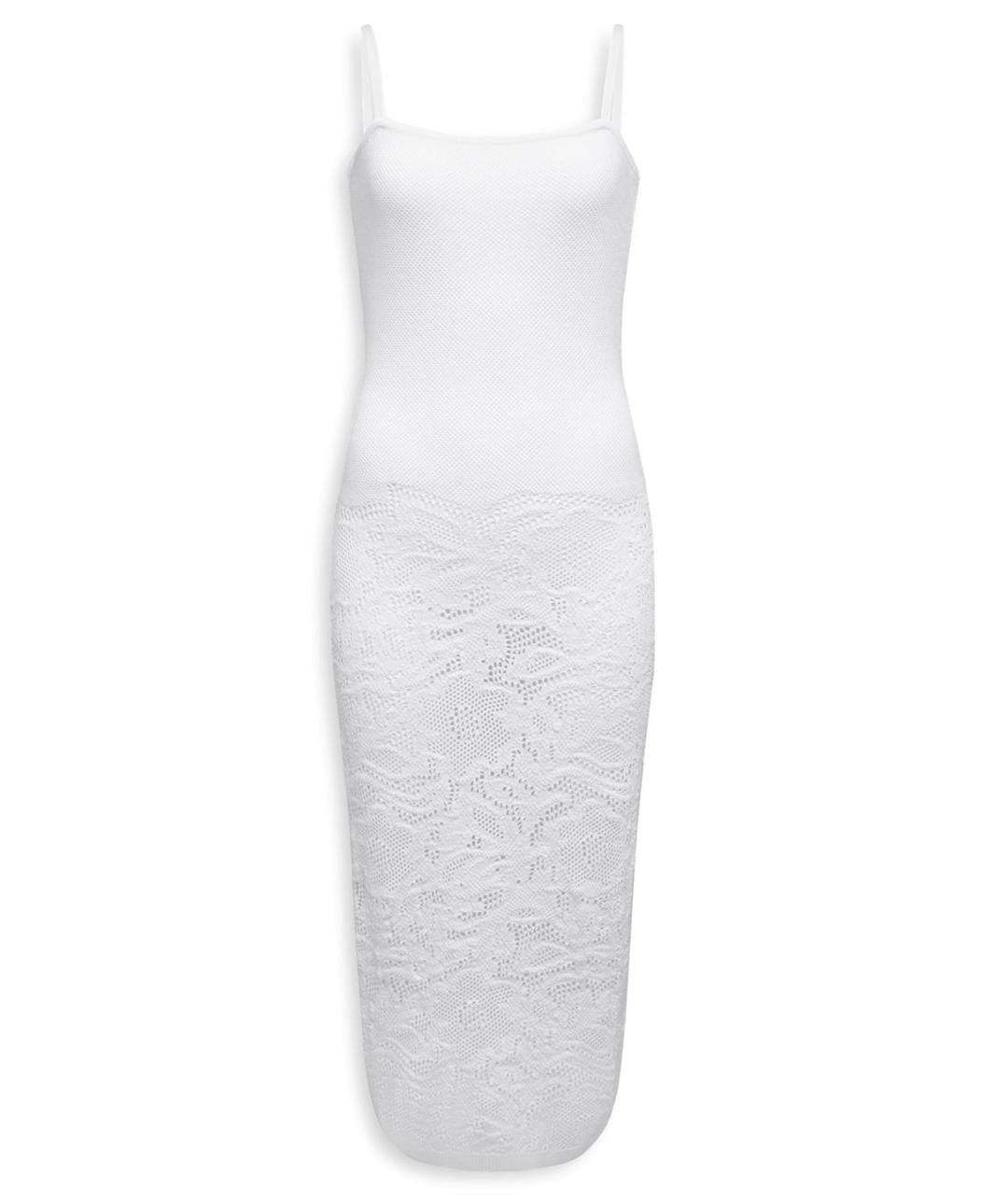 ALAIA Бежевое хлопковое коктейльное платье, фото 5