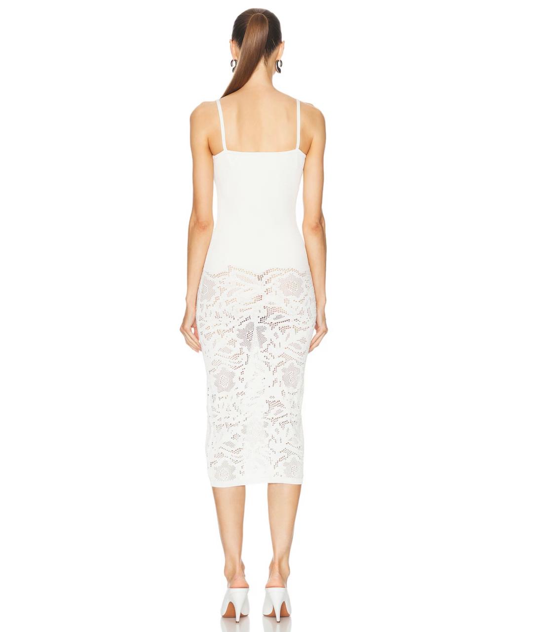 ALAIA Бежевое хлопковое коктейльное платье, фото 4