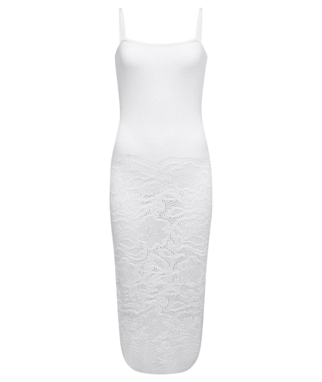 ALAIA Бежевое хлопковое коктейльное платье, фото 1