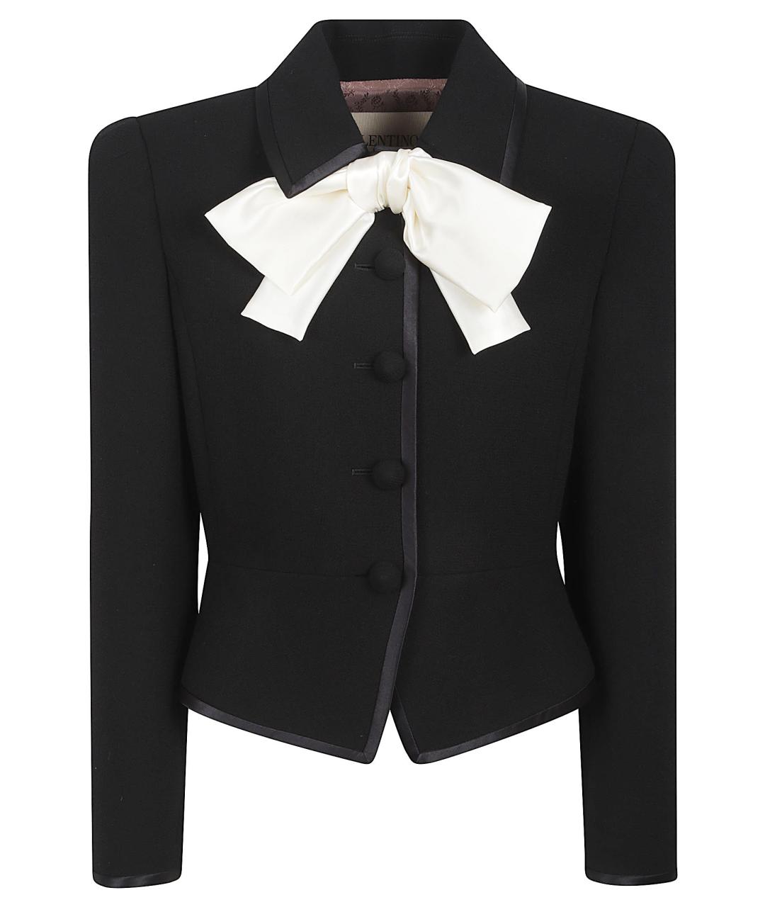 VALENTINO Черный шерстяной жакет/пиджак, фото 1