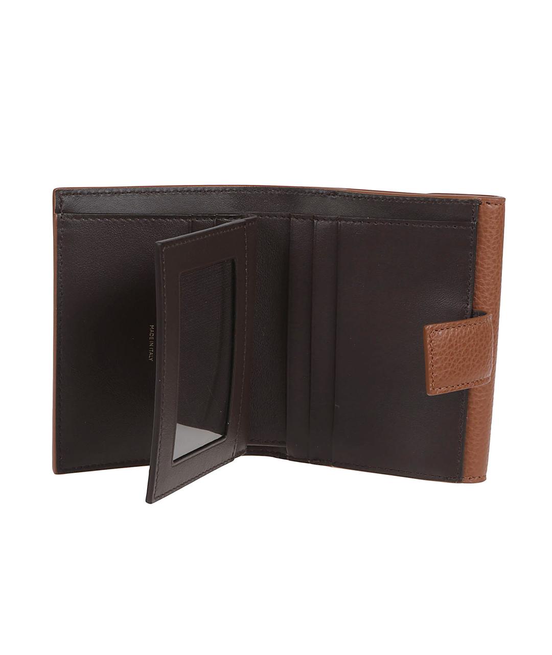 FERRAGAMO Коричневый кожаный кошелек, фото 3