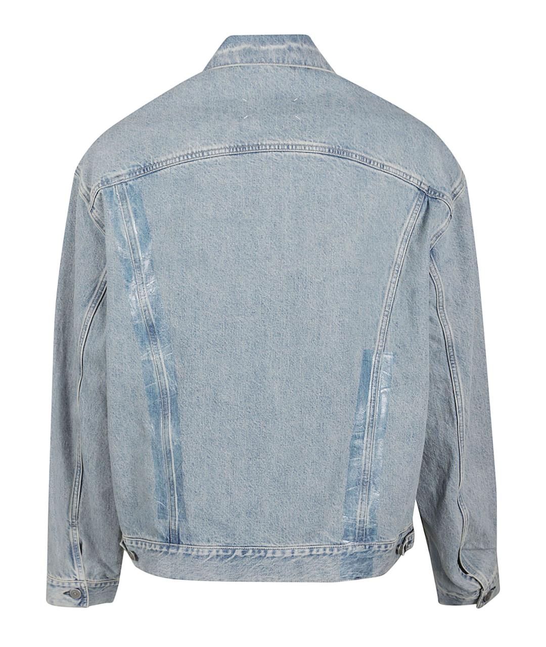 MAISON MARGIELA Голубая хлопковая куртка, фото 3