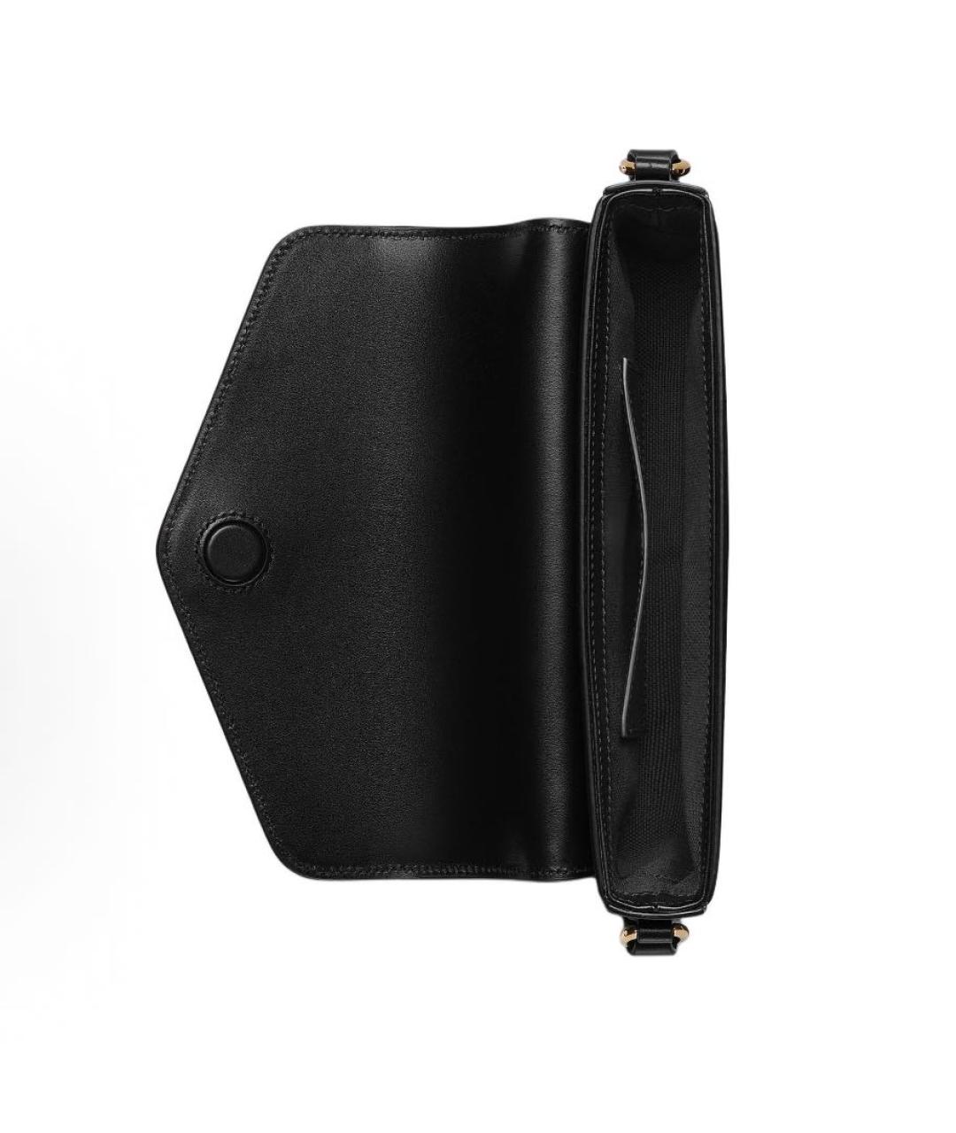 GUCCI Черная кожаная сумка через плечо, фото 5