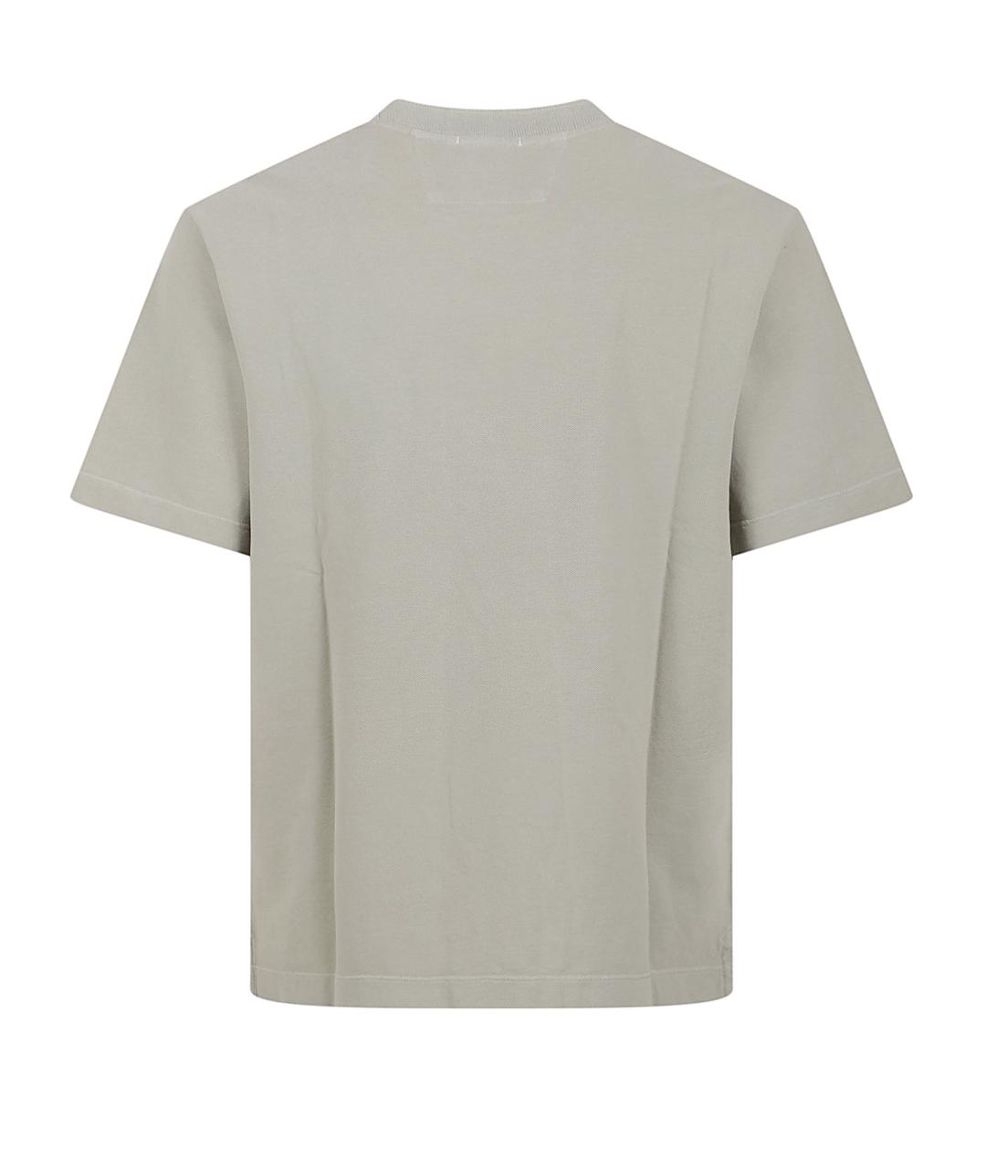 CP COMPANY Серая хлопковая футболка, фото 3