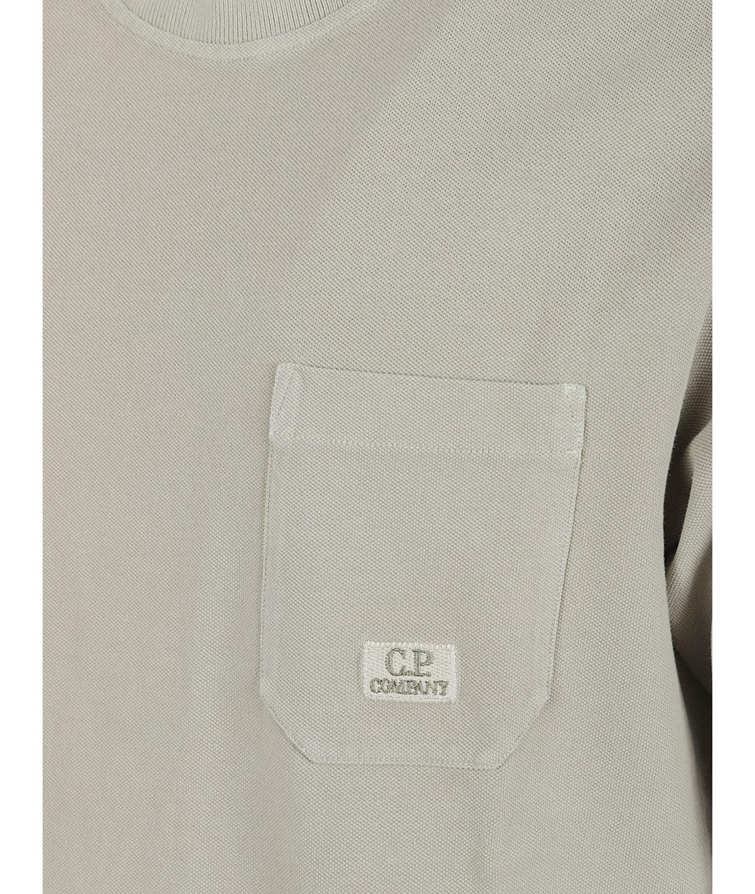 CP COMPANY Серая хлопковая футболка, фото 2