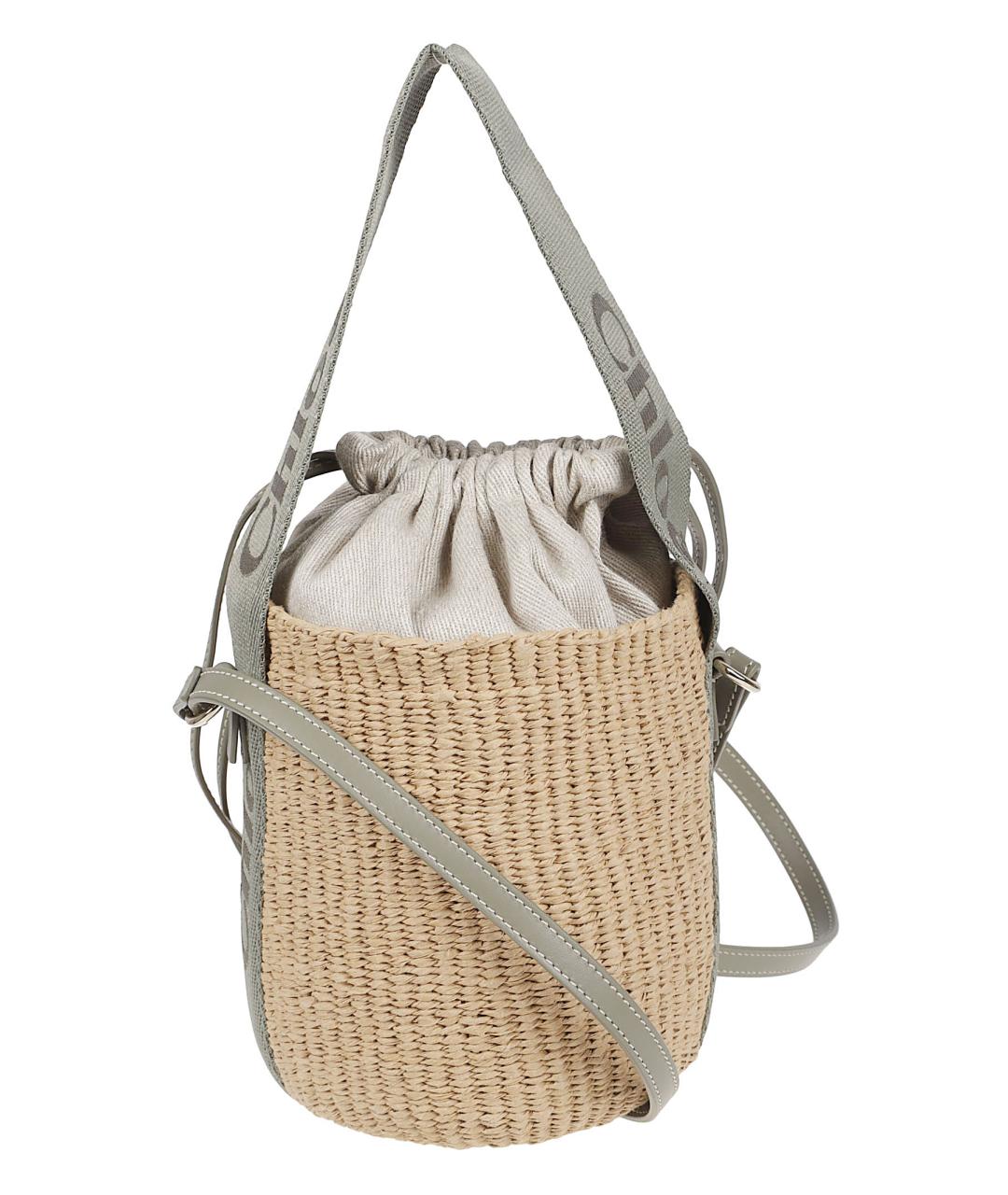 CHLOE Бежевая пелетеная сумка тоут, фото 2