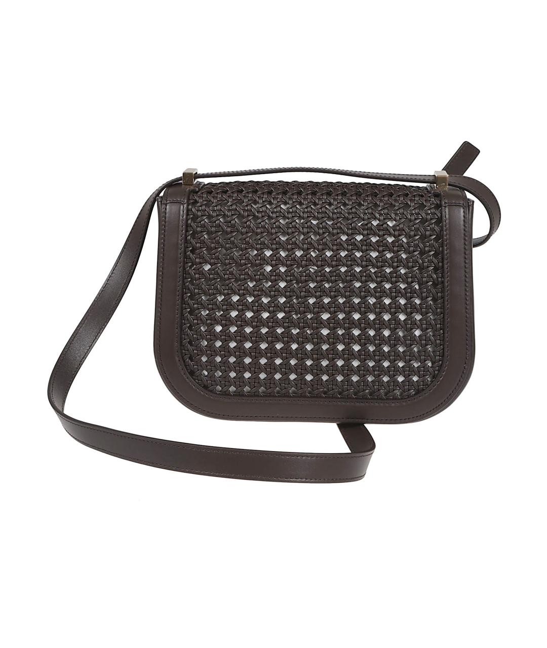 FERRAGAMO Коричневая кожаная сумка через плечо, фото 2