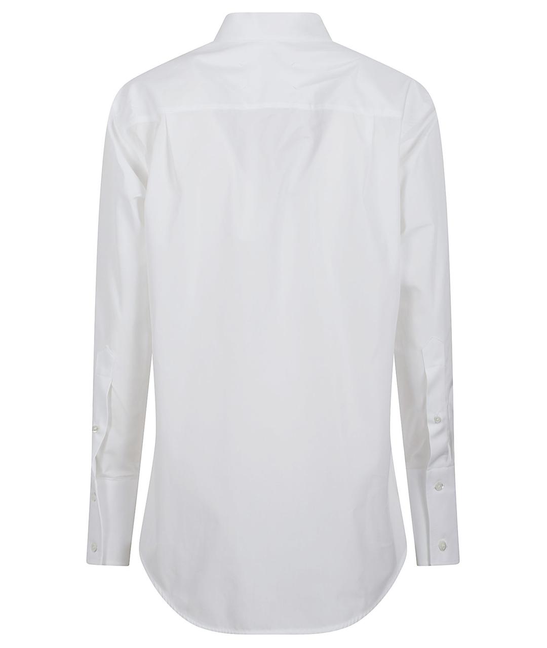 MAISON MARGIELA Белая хлопковая рубашка, фото 3