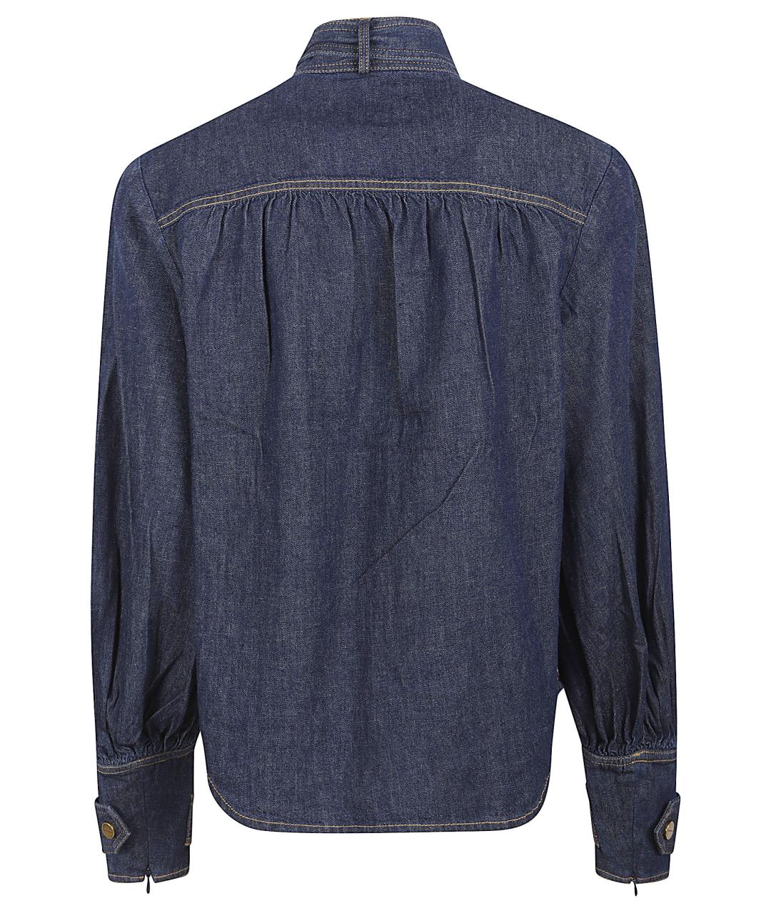 ZIMMERMANN Синяя хлопковая рубашка, фото 3