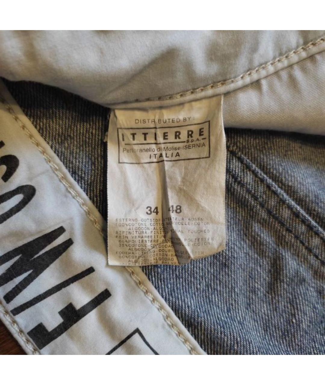 DOLCE&GABBANA Синие хлопковые прямые джинсы, фото 6