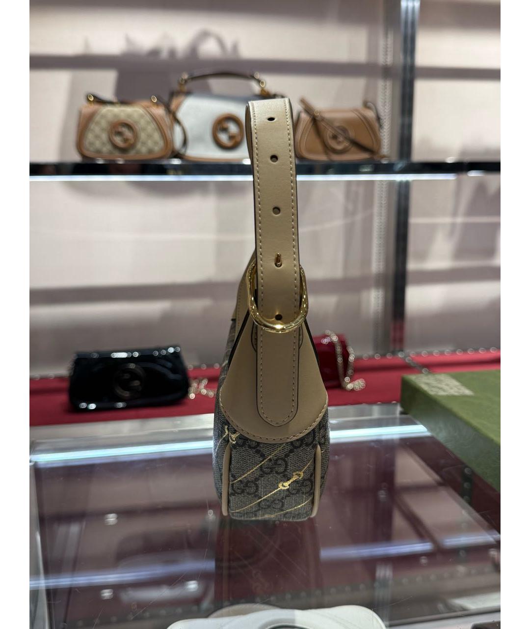 GUCCI Бежевая сумка с короткими ручками, фото 3
