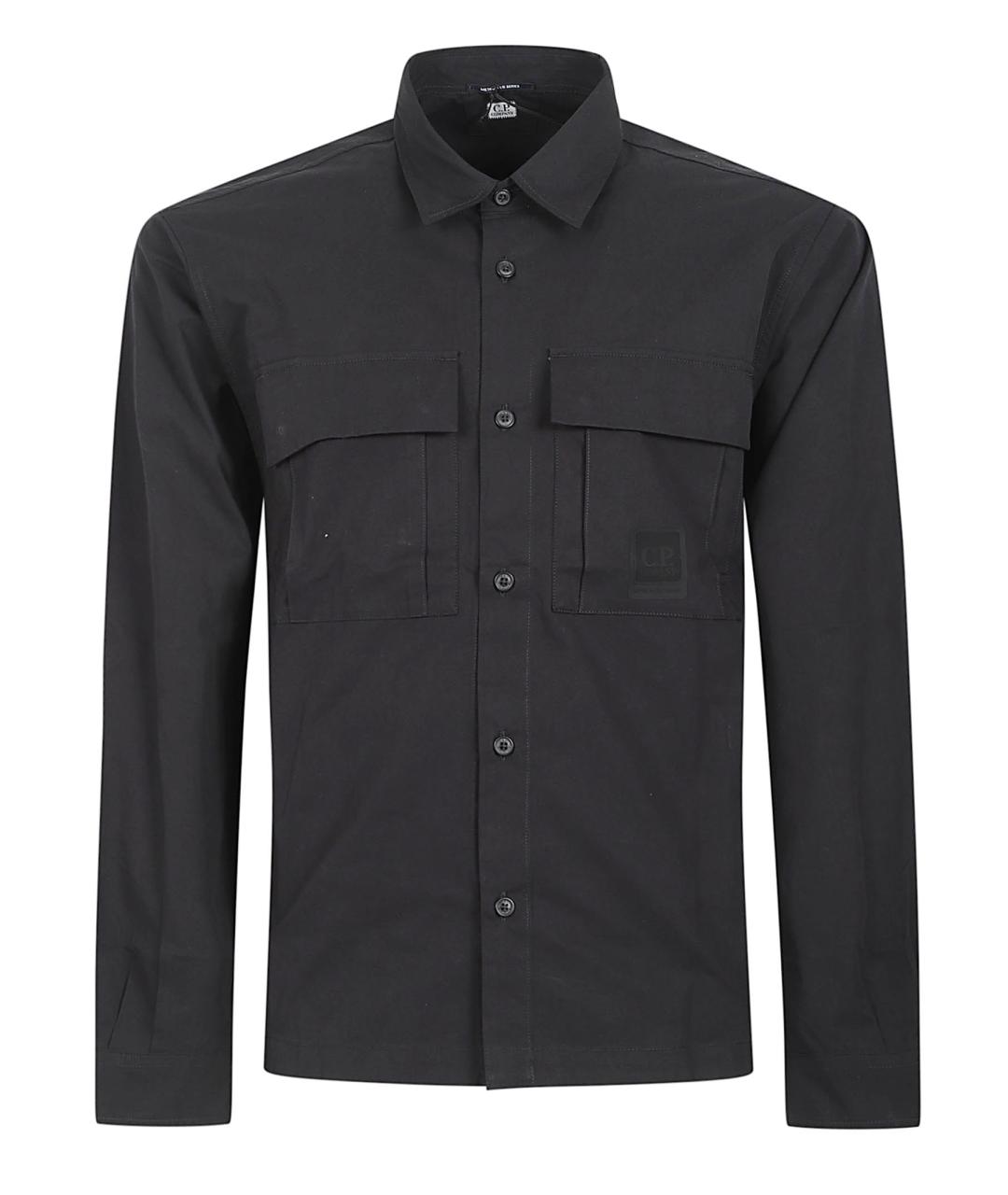 CP COMPANY Черная хлопковая кэжуал рубашка, фото 1