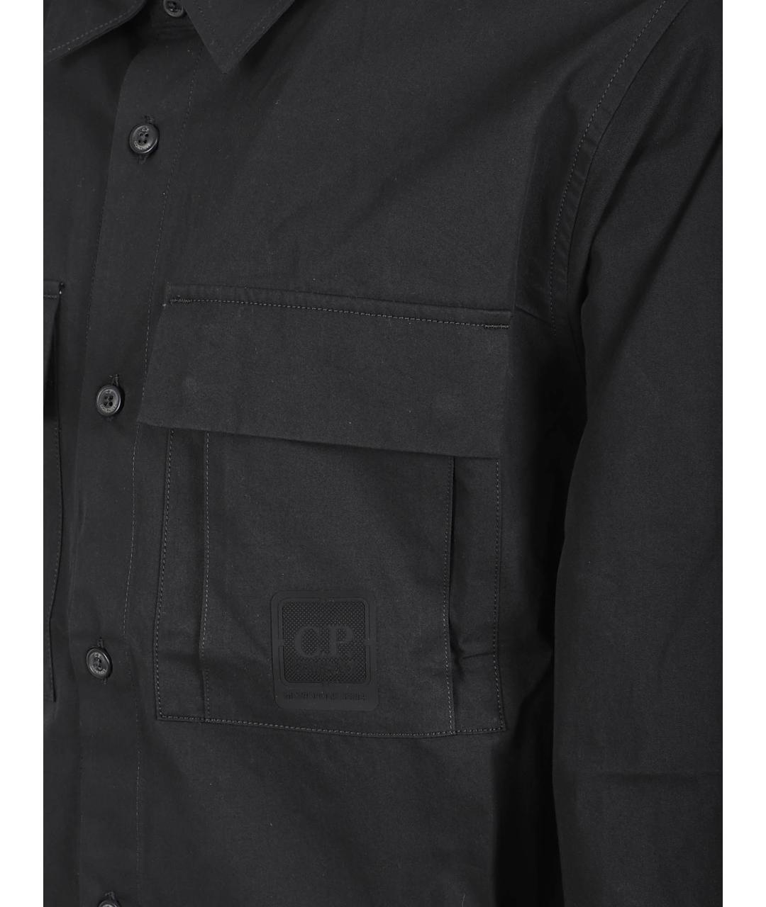 CP COMPANY Черная хлопковая кэжуал рубашка, фото 2