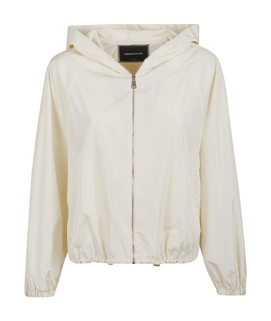 FABIANA FILIPPI Белая полиэстеровая куртка, фото 1